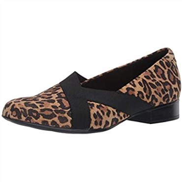 Mocasines Mujer Juliet Dahlia Clarks Tan Leopard Suede