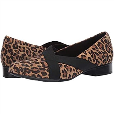 Mocasines Mujer Juliet Dahlia Clarks Tan Leopard Suede