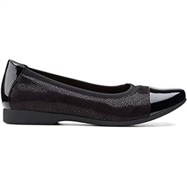 Mocasines Mujer Juliet Monte Negro Combi Clarks