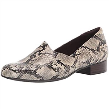 Mocasines Mujer Juliet Palm Serpiente Taupe Clarks
