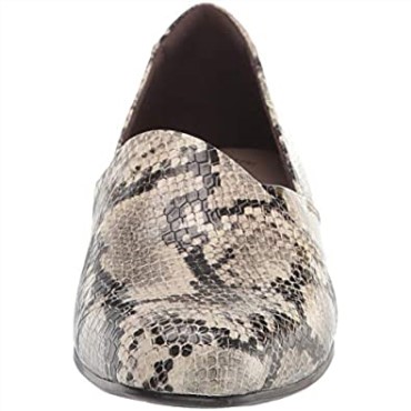 Mocasines Mujer Juliet Palm Serpiente Taupe Clarks