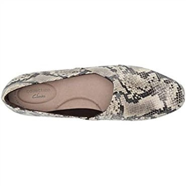 Mocasines Mujer Juliet Palm Serpiente Taupe Clarks