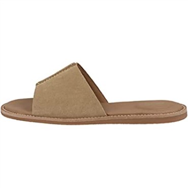 Karsea Mule Slide Sandalia Clarks Para Mujer Ante Marrón Claro