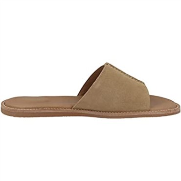 Karsea Mule Slide Sandalia Clarks Para Mujer Ante Marrón Claro