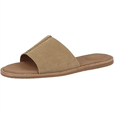 Karsea Mule Slide Sandalia Clarks Para Mujer Ante Marrón Claro