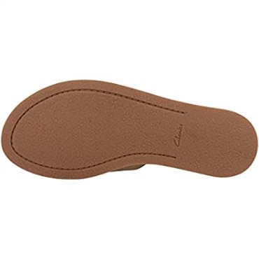 Karsea Mule Slide Sandalia Clarks Para Mujer Ante Marrón Claro