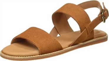 Sandalia Mujer Karsea Correa Clarks Cuero Tostado