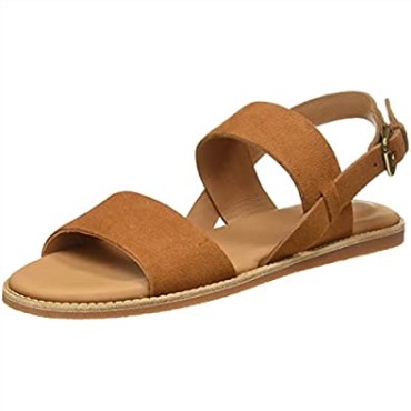 Sandalia Mujer Karsea Correa Clarks Cuero Tostado