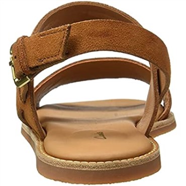 Sandalia Mujer Karsea Correa Clarks Cuero Tostado