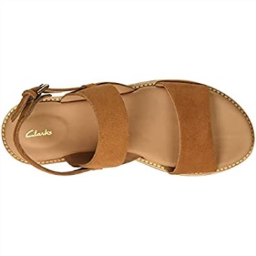 Sandalia Mujer Karsea Correa Clarks Cuero Tostado