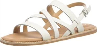 Sandalia Mujer Karsea Sol Piel Blanca Clarks
