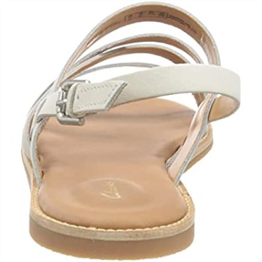 Sandalia Mujer Karsea Sol Piel Blanca Clarks
