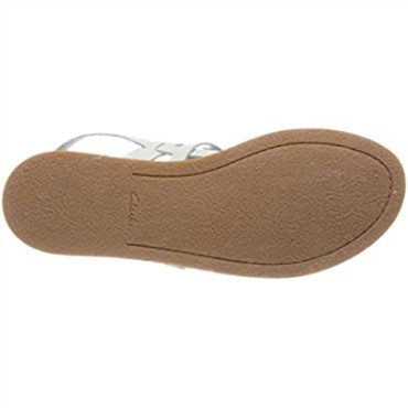 Sandalia Mujer Karsea Sol Piel Blanca Clarks