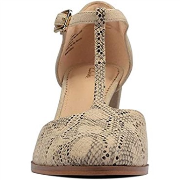 Zapatos Kayl85 Tbar 2 Mujer Taupe Serpiente Clarks