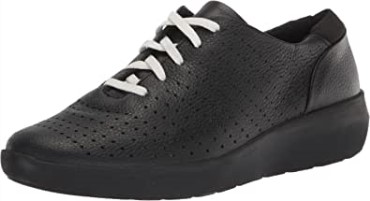 Kayleigh Aster Oxford Mujer Cuero Negro Clarks
