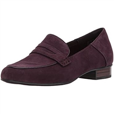 Mocasines Keesha Cora Pen New Para Mujer Gamuza Color Berenjena Clarks