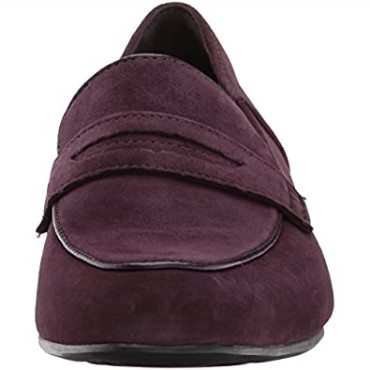 Mocasines Keesha Cora Pen New Para Mujer Gamuza Color Berenjena Clarks
