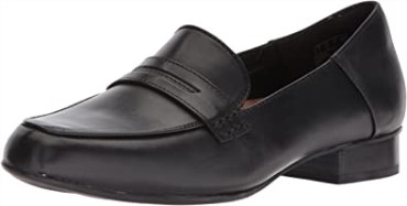 Mocasines Keesha Cora Pen Ny Mujer Cuero Negro Clarks