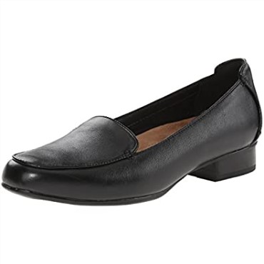 Mocasines Mujer Keesha Luca Punta Cerrada Clarks Cuero Negro