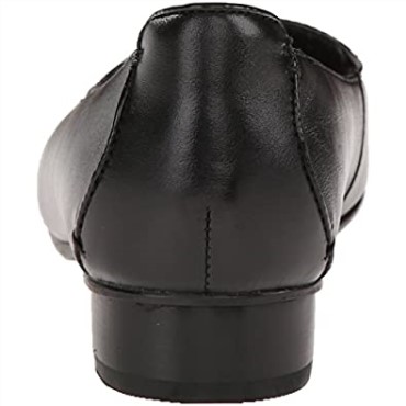 Mocasines Mujer Keesha Luca Punta Cerrada Clarks Cuero Negro