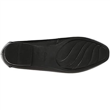Mocasines Mujer Keesha Luca Punta Cerrada Clarks Cuero Negro