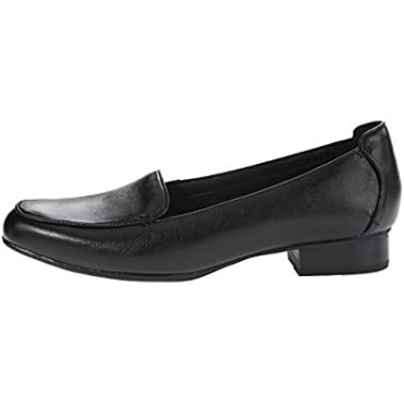 Mocasines Mujer Keesha Luca Punta Cerrada Clarks Cuero Negro