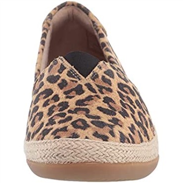 Sandalia Con Cuña Lafley Jess Para Mujer Color Tostado Leopardo Gamuza Clarks