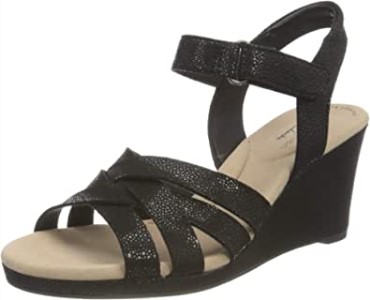 Sandalia De Tacón Mujer Lafley Leah Clarks Negro