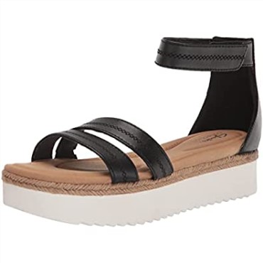 Sandalia Plana Mujer Lana Glide Clarks Piel Negra