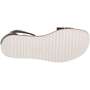 Sandalia Plana Mujer Lana Glide Clarks Piel Negra