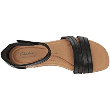 Sandalia Plana Mujer Lana Glide Clarks Piel Negra