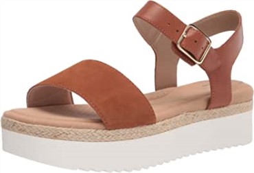 Sandalia Con Cuña Lana Shore Para Mujer Marrón Oscuro Clarks