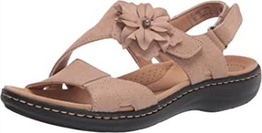 Sandalia Mujer Laurieann Bea Arena Piel Sintetica Combi Clarks