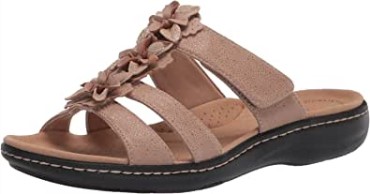 Sandalia Plana Mujer Laurieann Judi Sand Piel Sintetica Combi Clarks