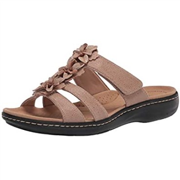 Sandalia Plana Mujer Laurieann Judi Sand Piel Sintetica Combi Clarks
