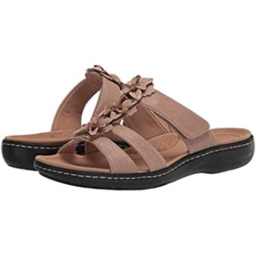 Sandalia Plana Mujer Laurieann Judi Sand Piel Sintetica Combi Clarks