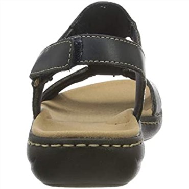 Sandalia Plana Mujer Laurieann Kay Clarks Piel Azul Marino