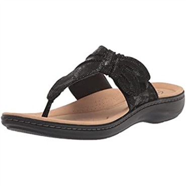 Sandalia Plana Mujer Laurieann Rae Clarks Textil Negro