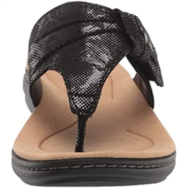 Sandalia Plana Mujer Laurieann Rae Clarks Textil Negro
