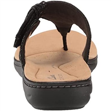 Sandalia Plana Mujer Laurieann Rae Clarks Textil Negro