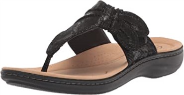 Sandalia Plana Mujer Laurieann Rae Clarks Negro