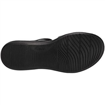 Sandalia Plana Mujer Laurieann Remi Clarks Nubuck Negro