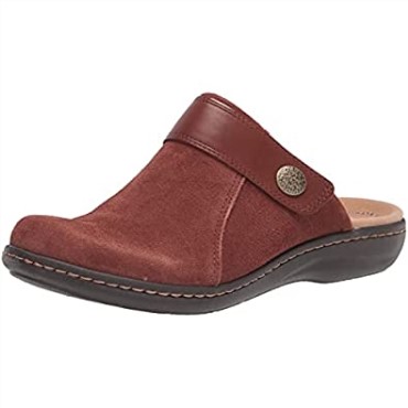 Zuecos Mujer Laurieann Strap Dark Tan Combi Clarks