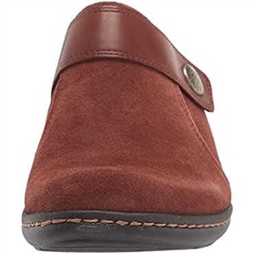 Zuecos Mujer Laurieann Strap Dark Tan Combi Clarks
