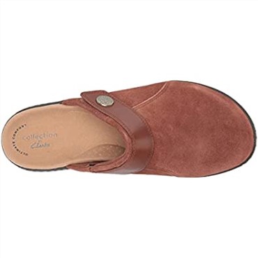 Zuecos Mujer Laurieann Strap Dark Tan Combi Clarks