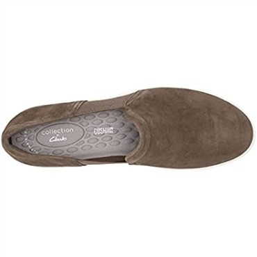 Zapatillas Mujer Layton Band Clarks Dark Olive Suede