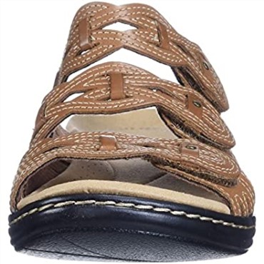 Sandalia Mujer Leisa Faye Clarks Cuero Tostado