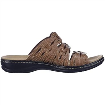 Sandalia Mujer Leisa Faye Clarks Cuero Tostado