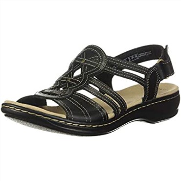 Sandalia Mujer Leisa Janna Clarks Piel Negra