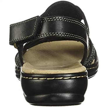 Sandalia Mujer Leisa Janna Clarks Piel Negra